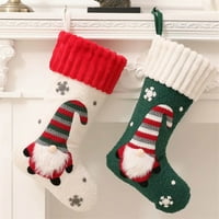 Wiueurtly Winter Garland sa tajmerom Božićne ukrase nove čarape Božićne ukrase drhtila, ukrašene božićne