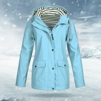 Plus veličine za žene Čvrsta jakna s punom kišom na otvorenom plus veličine otporni se na vodeni kaput
