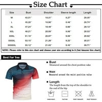 Nova muška 3D štamparija Polo majica rever kratkih rukava Top Ženske vrhove crvene xxl