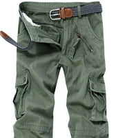 Muške hlače čišćenja Muška labava multi-džepa isprana kombinezona na otvorenom ležerne hlače pantalone