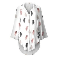 Majice za rukav za žene Ljeto preveliko dugme Dolje Kupatilo na plaži Kupanje Poklopac UPS Havajska majica Bluza