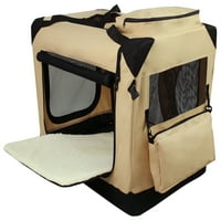 Elitefield 3-vrata sklopivi meki sanduk za pse s torbom i rukom, unutarnji i vanjski kućni ljubimci kući