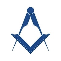FreemaSonry Emblem naljepnica naljepnica naljepnica - samoljepljivi vinil - Vremenska zaštitna - izrađena u SAD - Mnogo boja i veličina - Freemason masonski zidar