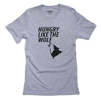 Gladan poput vuka - trendi vuk zavija mušku majicu