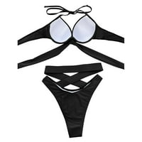Žena Bikini Solid Wotni ženski Split kupaći kostimi sruši