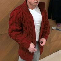 Leesechin Muška modna kardigan topla jesen i zima čista vuna pleteni džemper