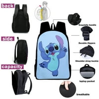 Stitch Kids ruksak s kućištima olovke za djevojčice, ruksak za putovanja sa futrolom za olovke, školski
