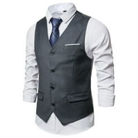 Muška jakna za odijelo Formalno poslovno poslovno tuxedo odijelo prsluk blejner jakne za jaknu gornji
