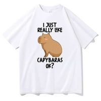 Jhpkjfunny meme, baš mi se baš sviđa i CAPYBARAS OK grafički majica kratki rukav muške ležerne majice
