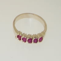 Britanci napravio je 10k bijelo zlato prirodno rubin ženski vječni prsten - Opcije veličine - veličine za dostupnost