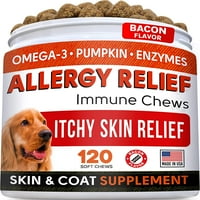 Alergija Reljefni liječi za pse W Omega + bundeva + enzimi + kurkuma - svrbež - svrbež na kožu - imuni