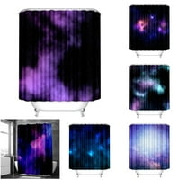 Galaxy Space Star Star Print Bath Curking Curking Curtains za zavese za tuširanje za dekor kupaonice,