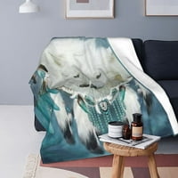 San Chatter Wolf Flannel Fleece Bake za bacanje za kauč kauč za spavanje spavaće za spavanje lagane