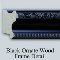 Paul Fischer Black Ornate Wood uokviren dvostruki matted muzej umjetnički print pod nazivom - mala strast