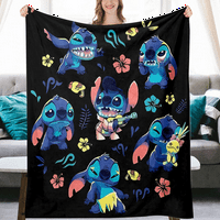 Lilo & Stitch Likovi klasične ćebeme topla kauč pokrivač prenosivi za dječje odrasle rođendanski pokloni