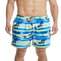 Avamo Muškarci Hlače za plažu Pocket Boardshorts Ispiši kupaći kostim Brzo suho kupalište Disable Drifting Beachwar Beach XL