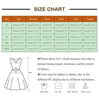 Haljine za žene ženska posada Crta kratkih rukava cvjetni fit & flare haljine kratka casual mini chemise