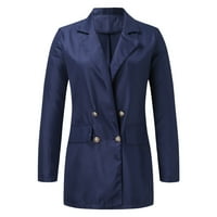 Huaai Blazers za žene Business Casual Honens Casual Pocket Office Blazer CACHED FROND CARDIGAN jakna