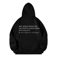 Duksevi za žene Riječ Grafički duksevi Vintage Hoodie Trendy Dukseri Kawaii Preppy odjeća Dugi rukavi