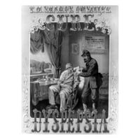 Foto: T.M. Sharps Pozitivan lijek za dispepsiju, probavu, C1864, bolestan čovjek