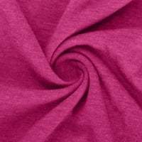 Ženski otvoreni prednji rukav Ležerni tunik Tunika kardigan učvršćivača u obliku boje zadnje kravata duga lalatna udobna odjeća s džepovima vruće ružičaste s