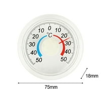 Vruća prodaja prozirni mjerni zidni vrtni termometar Termometar za prozor Termometar okrugli diplomirani termometar za diskove unutarnji vanjski