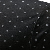 Avamo Men Classic Fit Short rukav Polo T majice Prošičene atletske majice Polka Dots Trčanje bluza