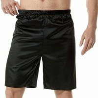Zkozptok kratke hlače za muškarce plus veličine Ljetne casual čvrste elastične strugove Hlače Sportske hlače Pajamas hlače, crna, xxxl