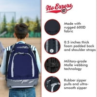 Sports RBP Rookie bejzbol i softball ruksak - Odjeća za mlade i vrećicu za softball šišmišu s kukama za ograde - Baseball i vrećica za softball Oprema za djecu