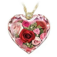 Toyella Crystal Love Rose ogrlica sa pozlaćenim privjeskom na ruži