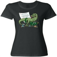 Inktastičan dinosaur za božićnu žensku majicu