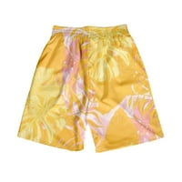Ljetno lagane prozračne ležerne hlače Sportske hlače Muškarci Nose Havajski stil tiskanih kupaćih kostima za kupaće odmora