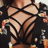 Seksi žene šuplje elastični kavez BRA BRALEGAL Halter grudnjak Bustier Top Napomena Molimo kupiti jednu