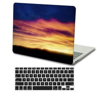 Kaishek Hard Case Shell pokrivač samo za MacBook Pro 14 + crni poklopac tastature A & A2779, tip C Purple