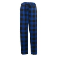 Douhoow Muškarci pletene pantalone za spavanje muške elastične struke Pajamas pantalone Kućna odjeća