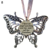 Predivan leptir oblik viseći dekor ručno rađen prekrasan legura viseći widget za dom