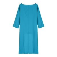Ženska ljetna odjeća Lounge Set Ljeto Set ženska modna casual dugih rukava ugodno odijelo dukserice bluza plavi xl