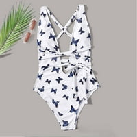 Cacommmark PI Ženski kupaći kostimi za čišćenje ženske jednodijelne bikini čipke s kupaćim kostima duga