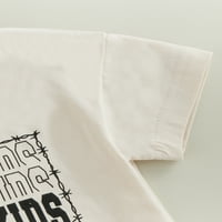 TODDLER Baby Boys Outfits Majica s kratkim rukavima Okrugli izrez Print Kratke hlače Ljetna odjeća
