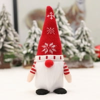 Božićni gnomi plišani set od 1, ručno rađena švedska Tonte Santa skandinavska figurica Plišani lutka