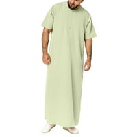 Muška muslimanska odjeća Saudi Jubba Arap Kaftan Abaya Thobe Long Haljina Green 3xl