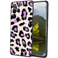 Kompatibilan sa Samsung Galaxy S Ultra S telefonom, leopard-tisak-ružičasto-ljubičasto-plavo-zeleno-slatka-estetsko