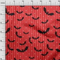 Onuone viskoza šifon crvena tkanina Halloween tkanina za šivanje tiskane ploče od tiskane sa dvorištem