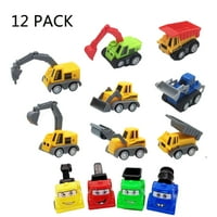 Građevinski kamioni igračka, mini inženjering Digger igračke povlačenje automobila Play Set Rođendan poklon za djecu