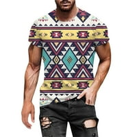 SDJMA MENS Hipster Hip Hop Sve preko grafike Longline Majica Muška modna ljetna dekolte majica 3D uzorak