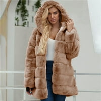 Softmallow zimski jakne kaputi za žene, žene zimski topli kaputi FAU kaput toplo krznena jakna dugih