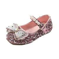 DMQupv Holly Winter Boots za dječje cipele Neklizajuće princeze Djevojke Paillette Dance Girl Cipele Plain Boots Cipele Ružičasta 6.5
