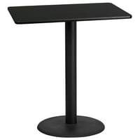 Flash namještaj 30 '' 42 '' pravokutni laminatni tablica sa 24 '' Okrugli bar visina stola - 30 W 42 D 43.125 H prirodna prirodna fina