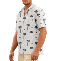 Hawaii Theme košulja za prozračno dugme Dodnjeg vrha za ljeto sa džepom prsa
