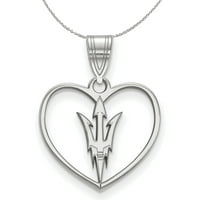 Sterling Silver Arizona državna srčana privjesak ogrlica